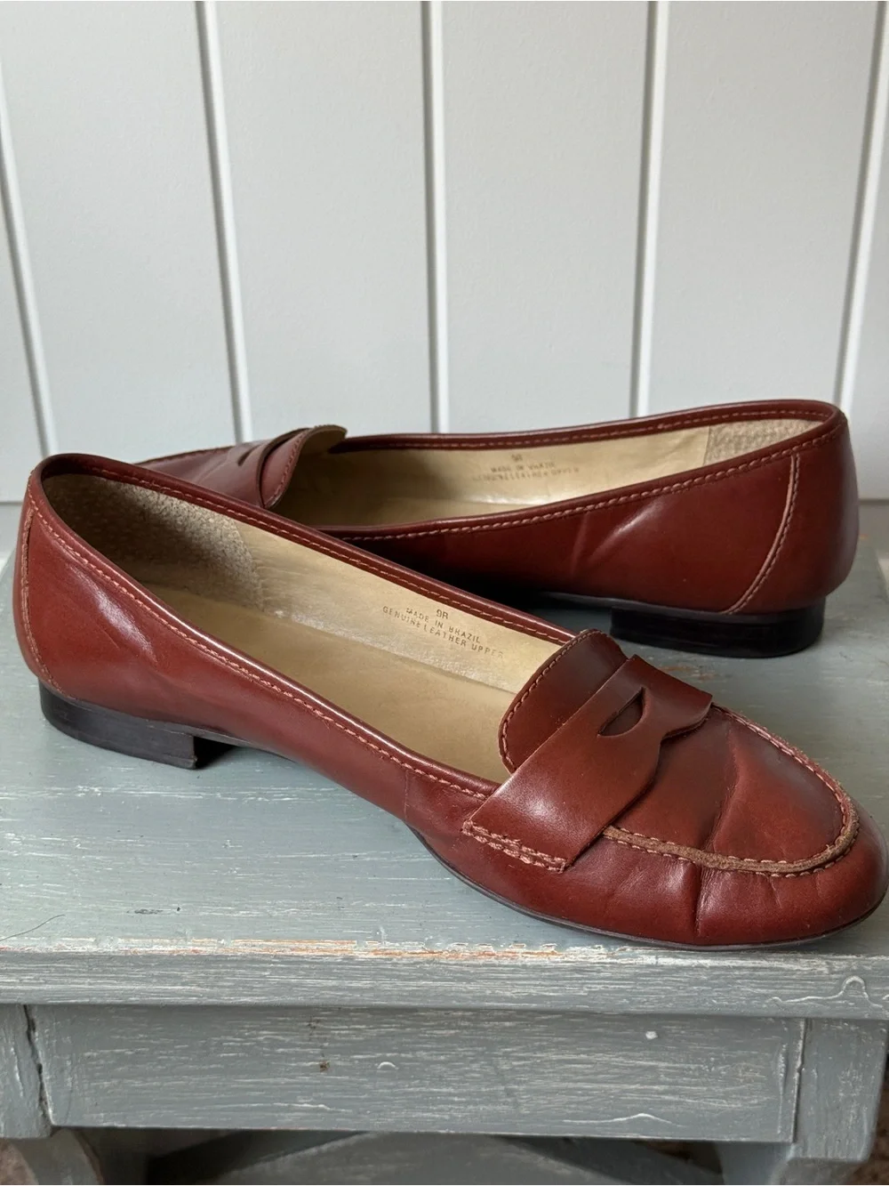 Talbots Classic Women's Brown Penny Loafers Size 9B